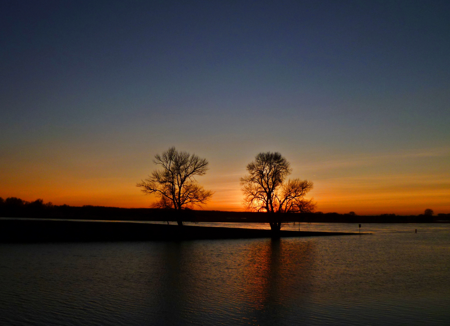 Abendhimmel WInter 2012