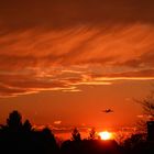 Abendhimmel zum Frühlingsanfang