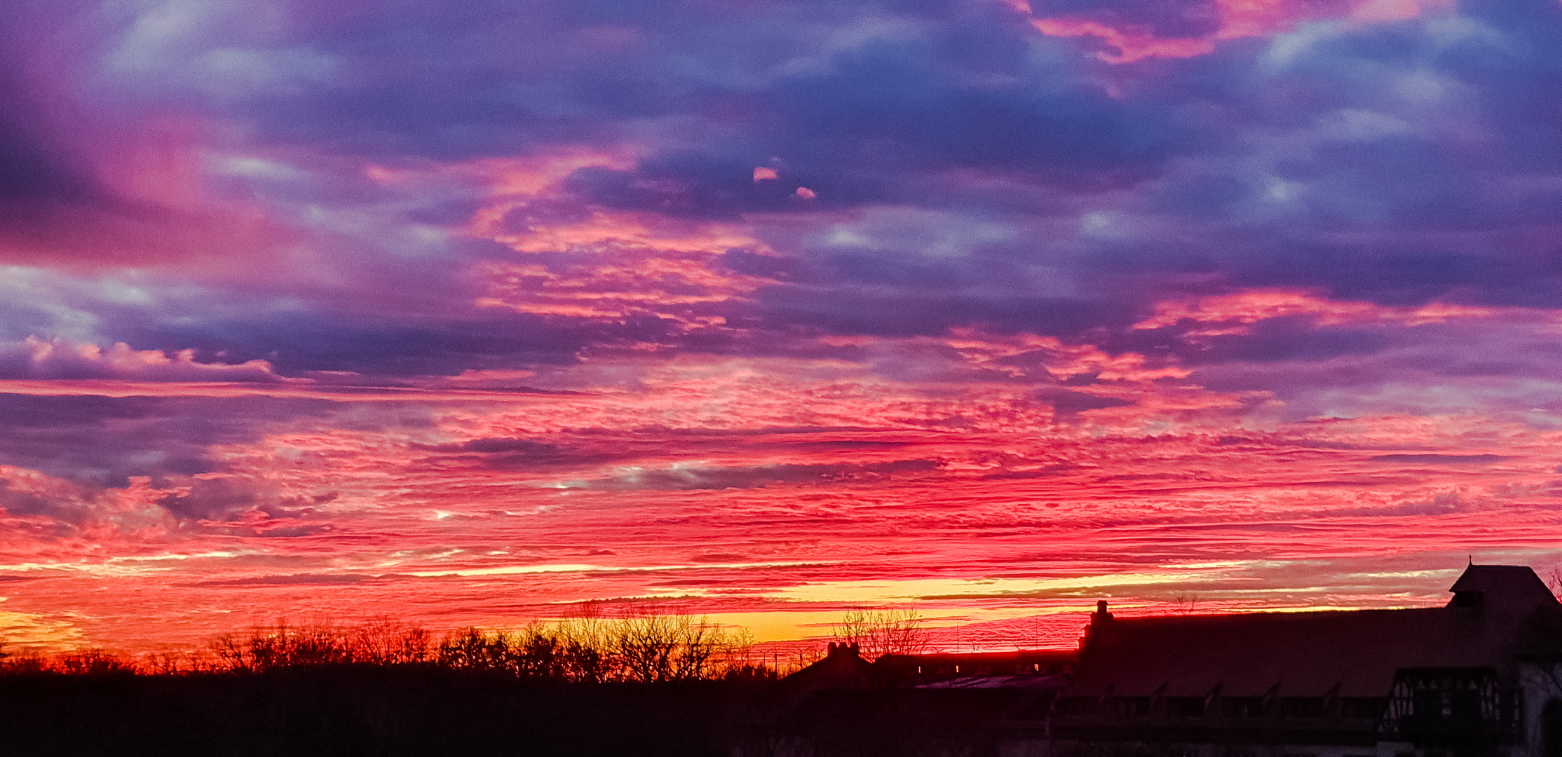 Abendhimmel zur Wintersonnenwende