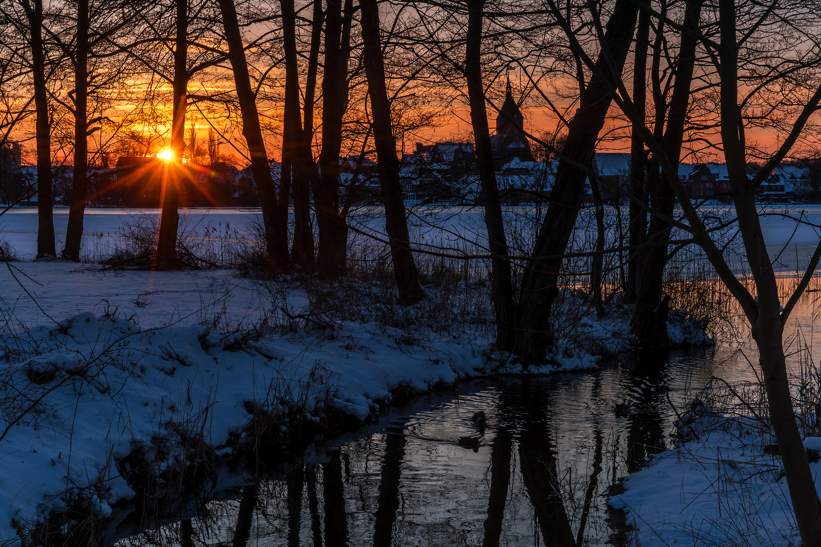 Abendimpression am Möllner Schulsee