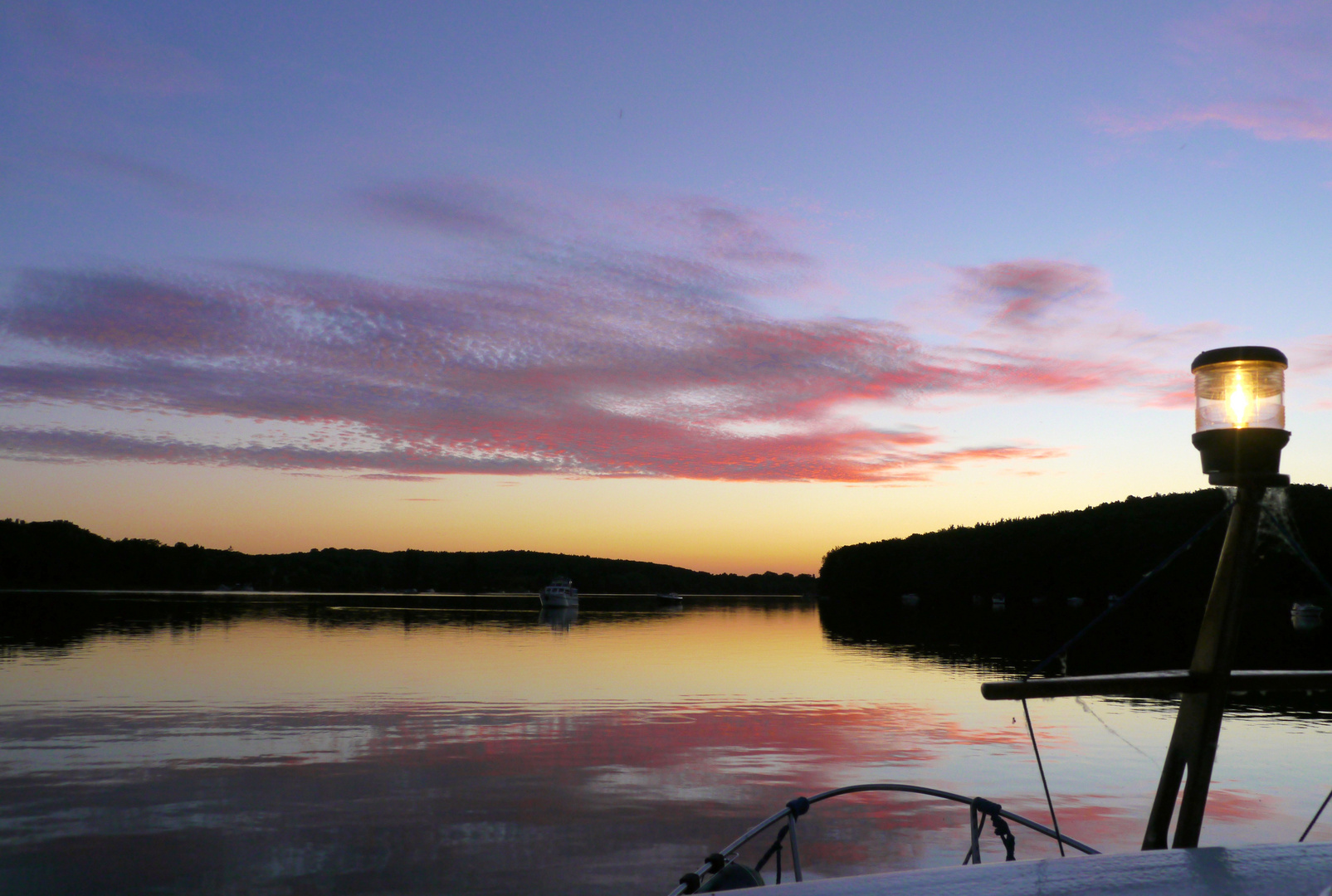 Abendimpression vom Boot aus