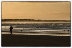 abendlauf am meer