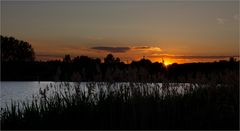 Abendleuchten am See