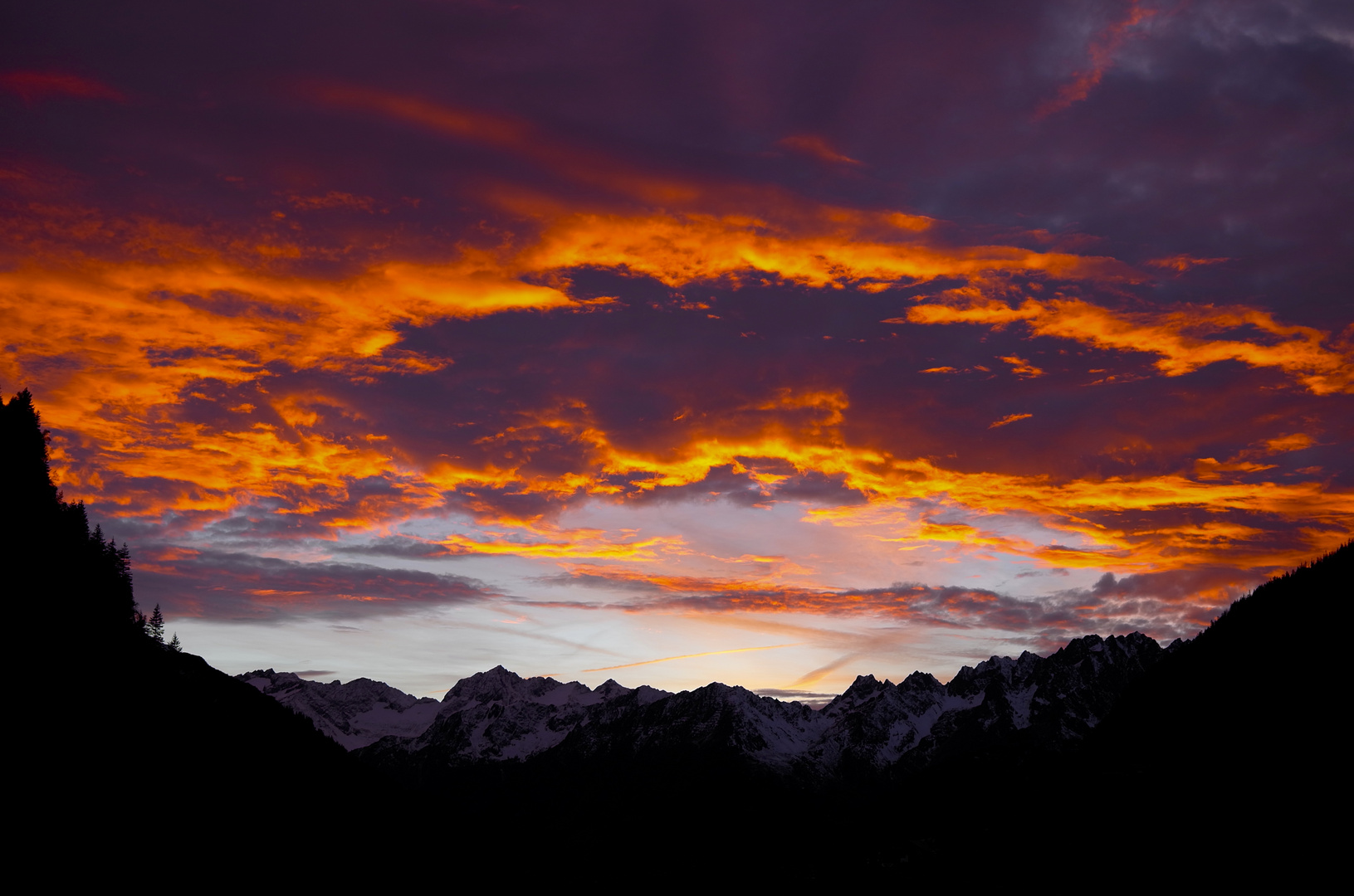 Abendleuchten im Maderanertal