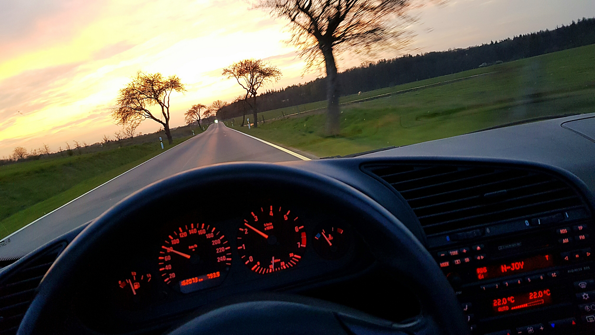 Abendliche Ausfahrt mit dem 328i