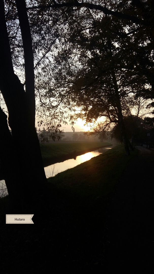 Abendliche Herbststimmung am Deich