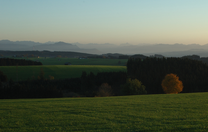 Abendliche Herbststimmung nahe Untrasried