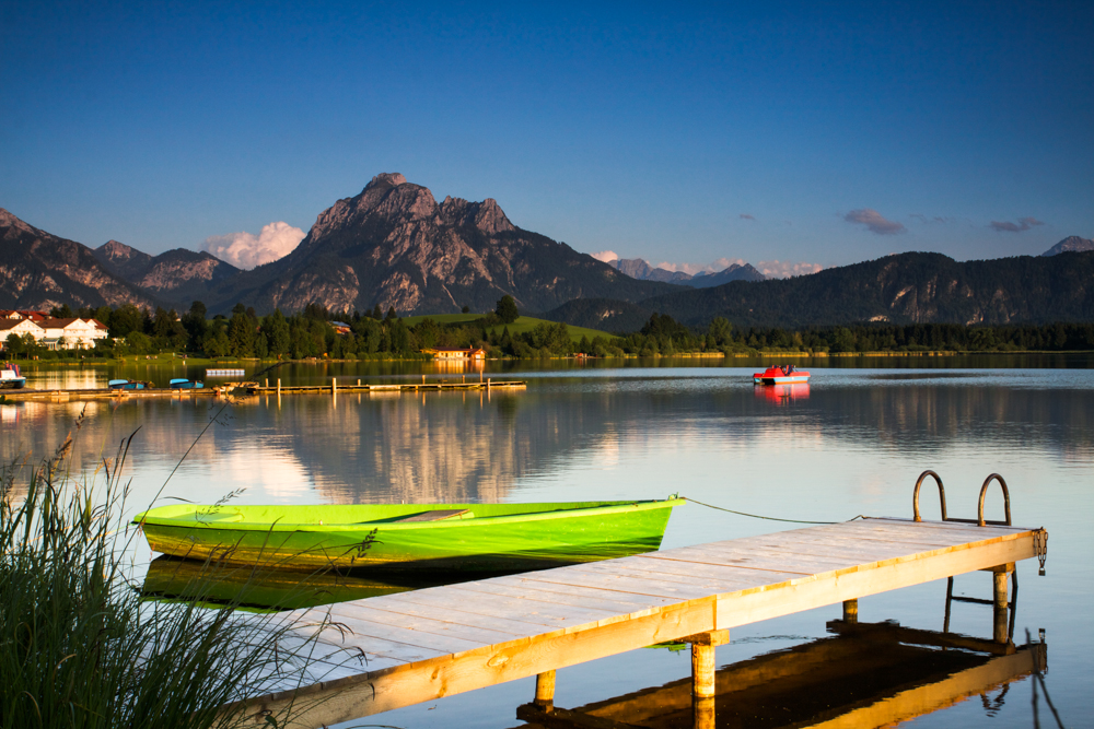 Abendliche Idylle am Hopfensee