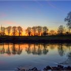 Abendliche Idylle an der Weser