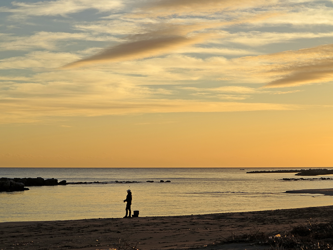 Abendliche Mußestunde am Meer / Rilassamento della sera sul mare