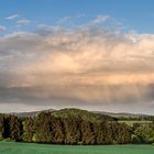 abendliche Regenwolke