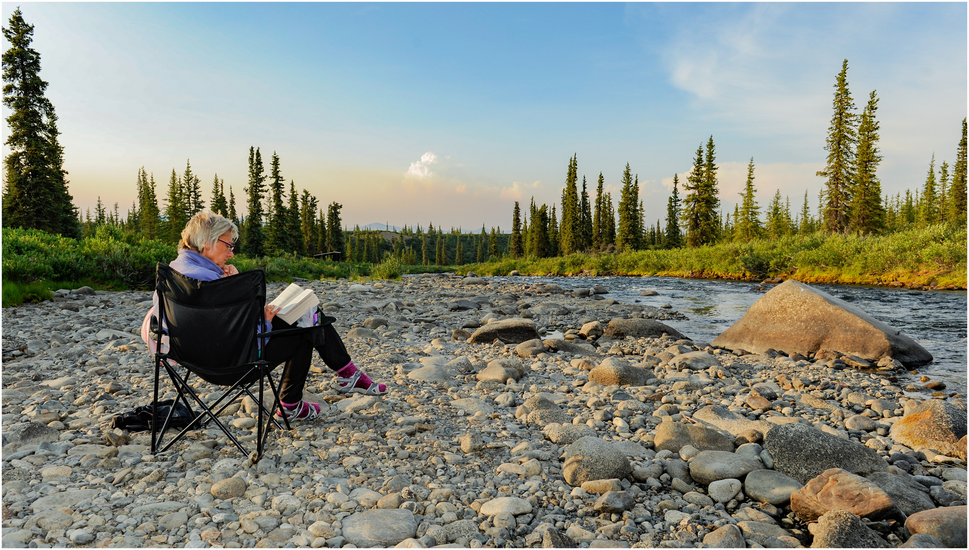 Abendliche Ruhe am Old Denali Highway - Alaska