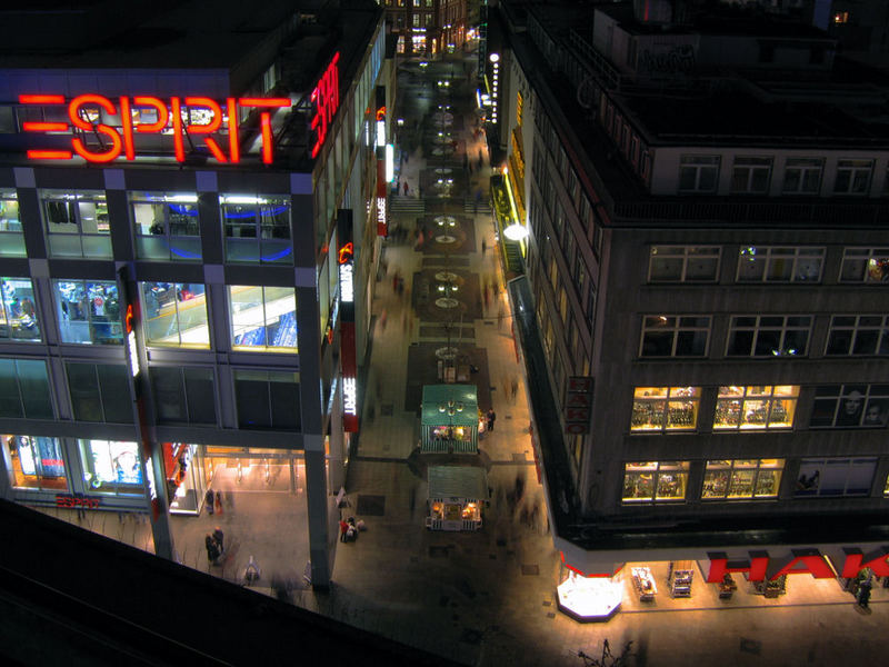 Abendliche Shoppingtour auf der Zeil