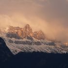 abendliche Sonnenlicht-Stimmung der Dolomiten