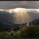 abendliche Sonnenstrahlen