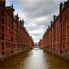 Abendliche Speicherstadt