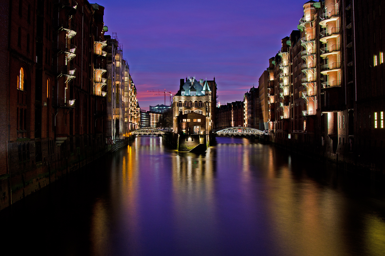 Abendliche Speicherstadt - Hamburg