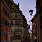 Abendliche Stadtansicht von Rothenburg ob der Tauber