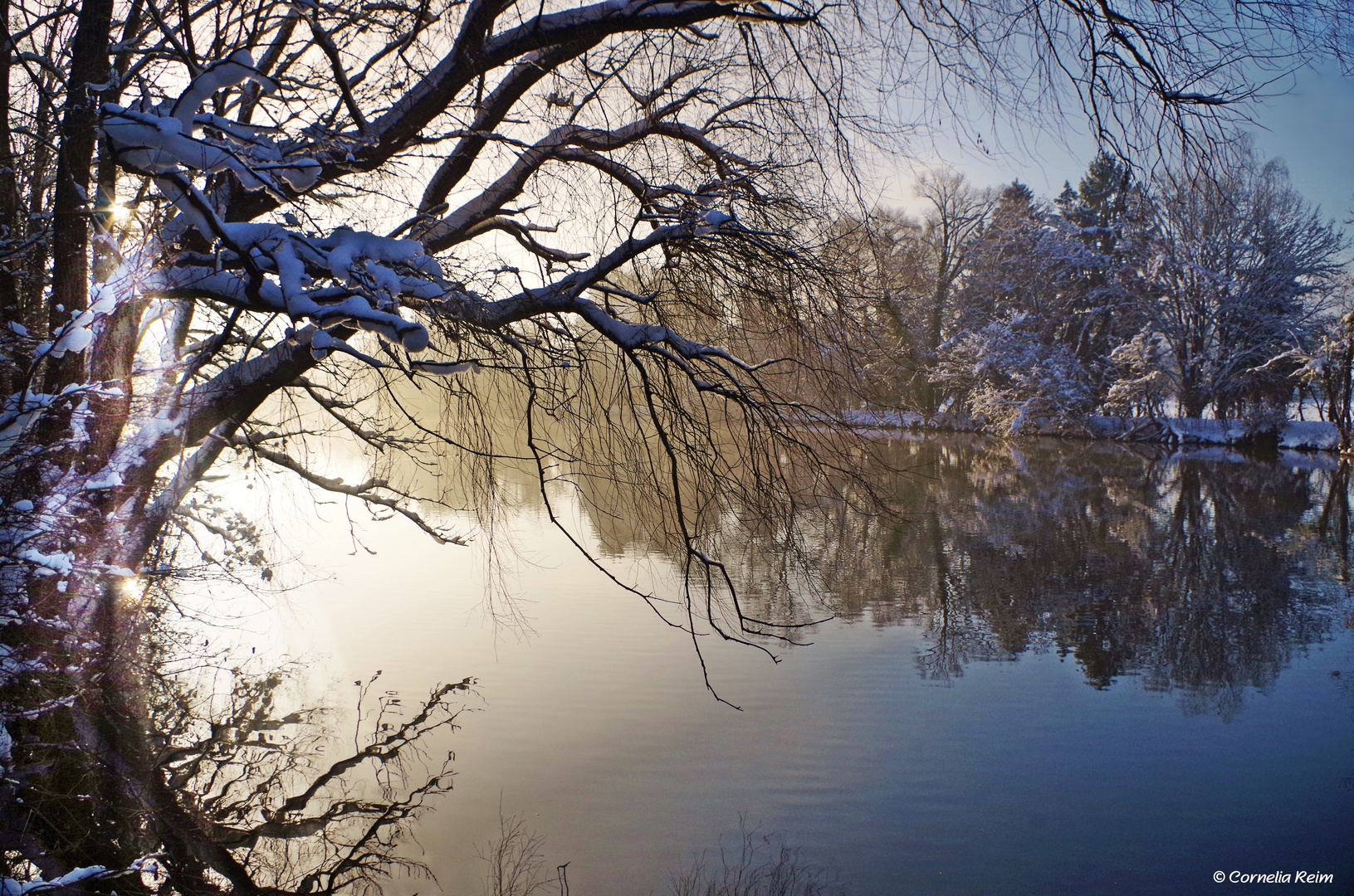 Abendliche Stille am Fluss