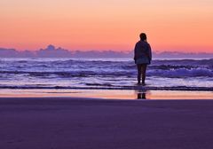 Abendliche Stimmung am Atlantik 