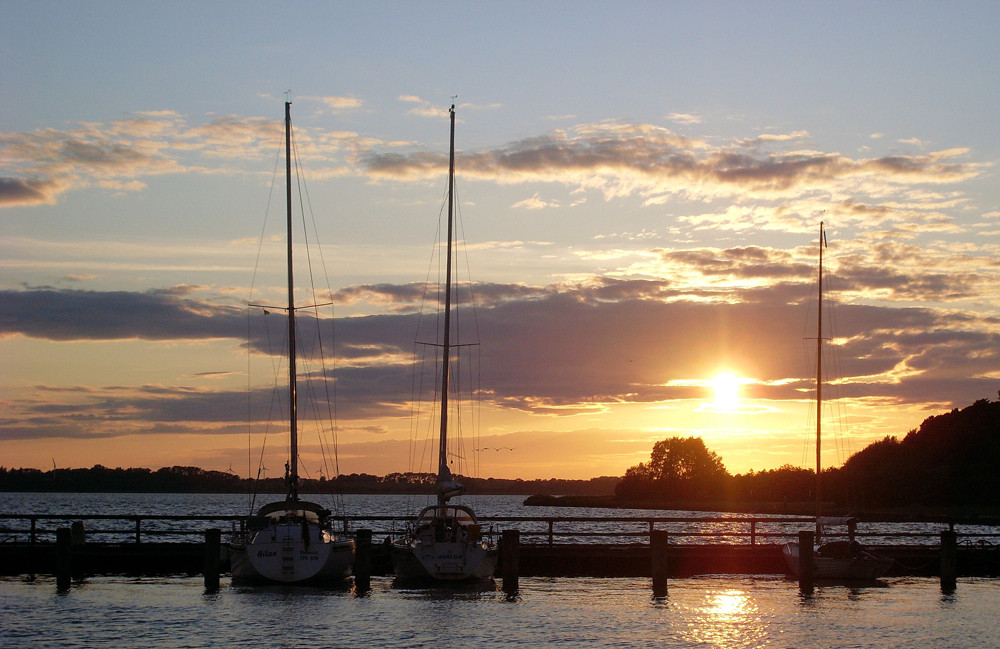 Abendliche Stimmung am Strelasund