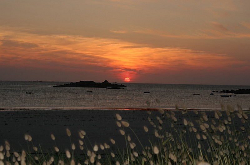 Abendliche Strandeinsamkeit in der Bretagne von Claudia S. Hofmann