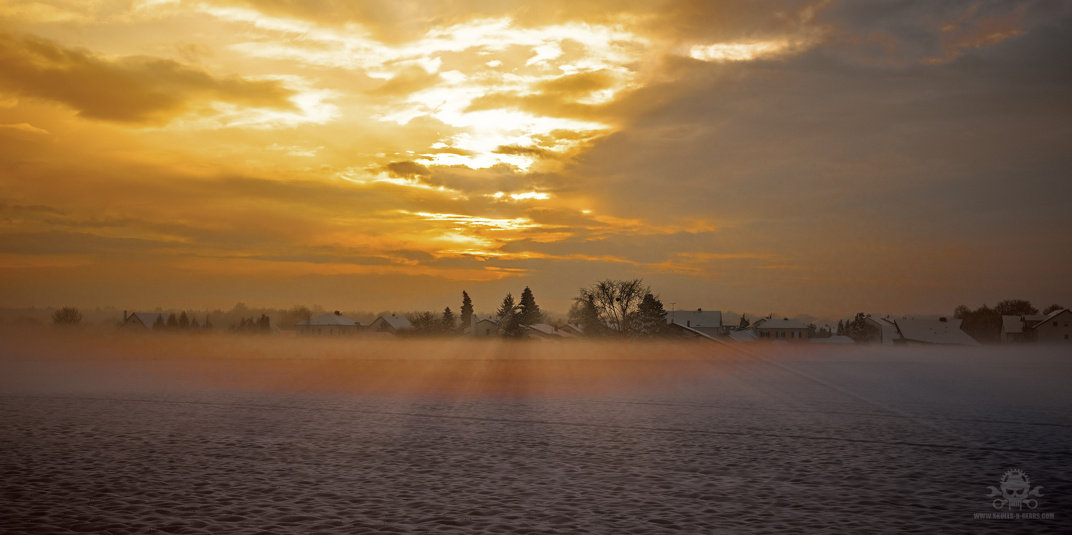 abendliche Winterlandschaft