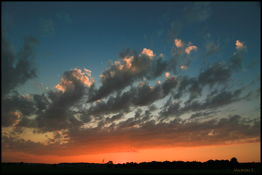 abendliche Wolkenformation