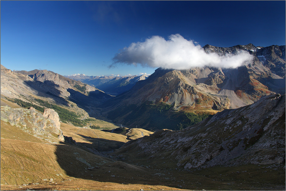 Abendliche Wolkenstimmung am Col de Galibier 3