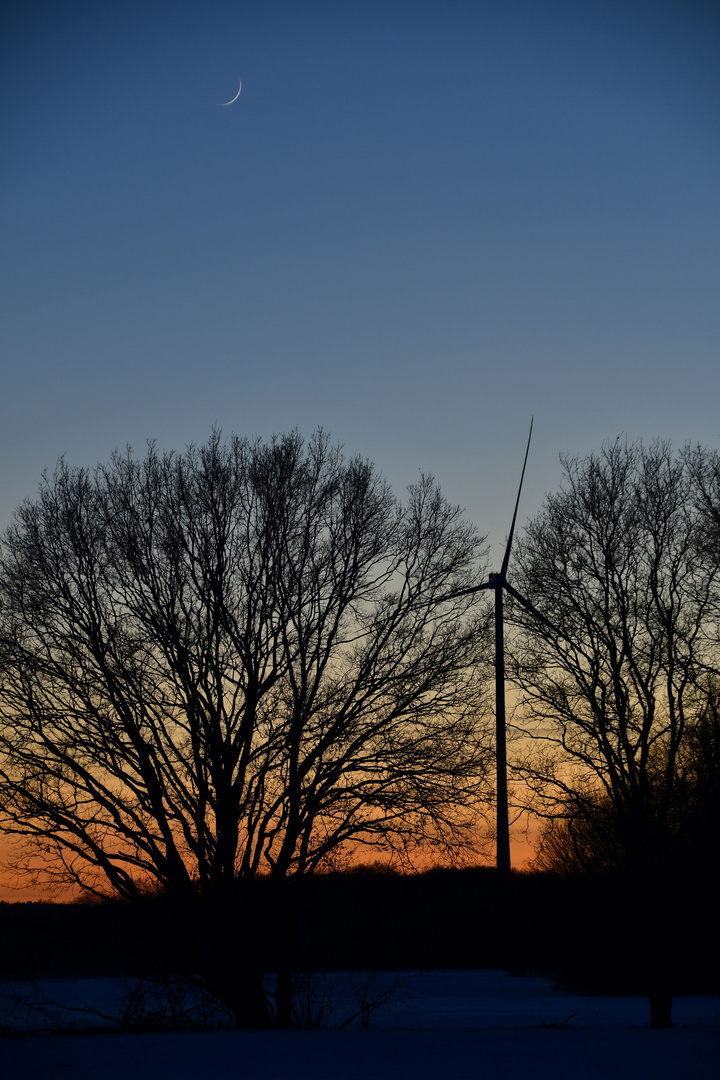 Abendlichens Farbenspiel