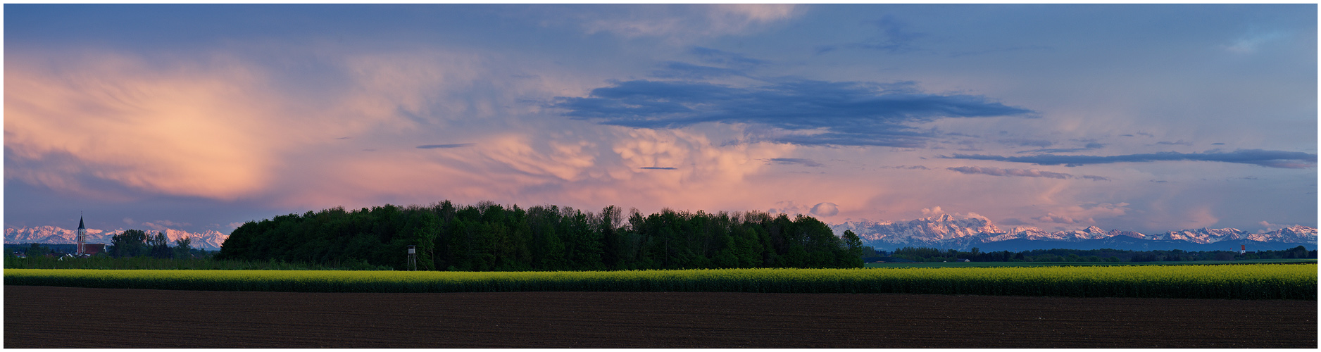 Abendlicher Alpenblick (II)