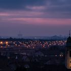 Abendlicher Blick auf das Rangierbahnhofsgelände Nürnberg