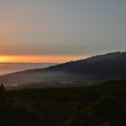 Abendlicher Blick auf die Ebene von Los Llanos