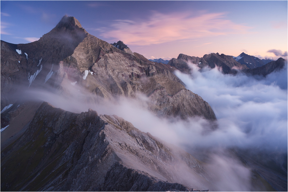 abendlicher blick auf die parseierspitze