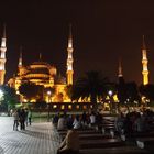 Abendlicher Blick auf die Sultan Ahmet Moschee