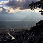 Abendlicher Blick auf Innsbruck