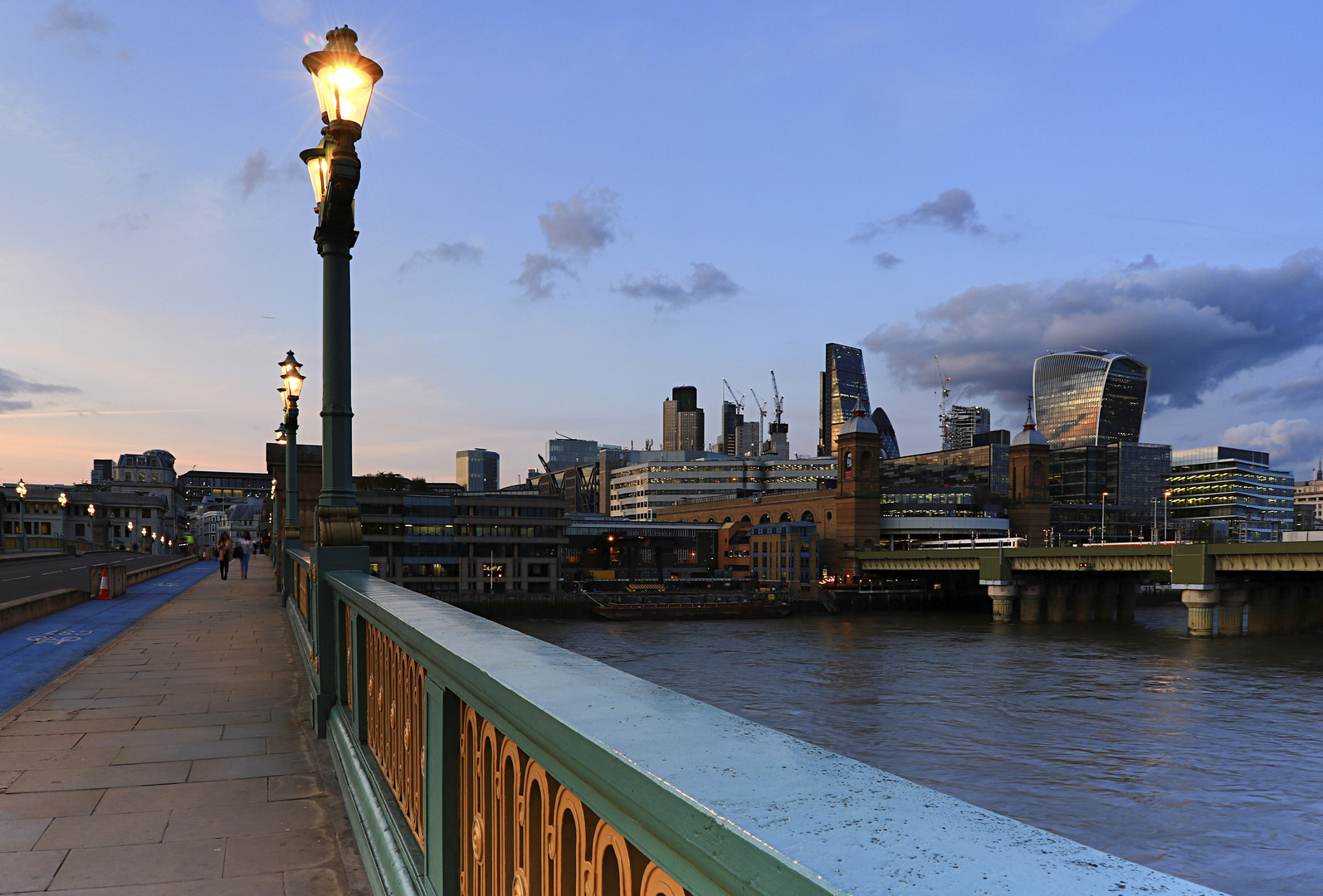 Abendlicher Blick auf London