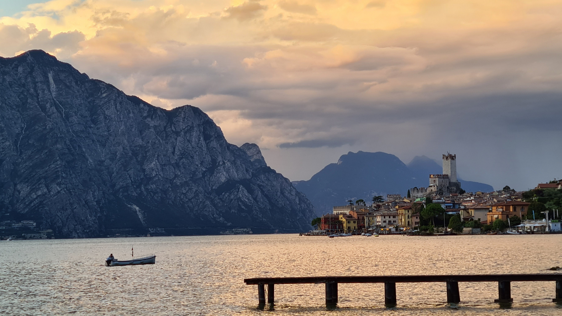 abendlicher Blick auf Malcesine