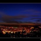 Abendlicher Blick auf Marburg von "Spiegelslust".