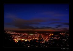 Abendlicher Blick auf Marburg von "Spiegelslust".