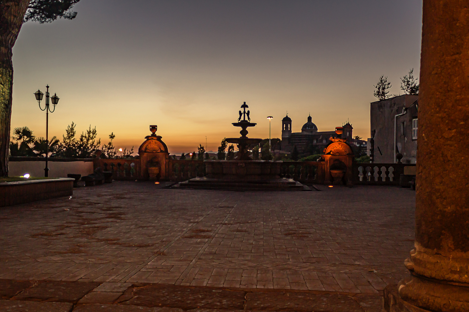 Abendlicher Blick auf Viterbo