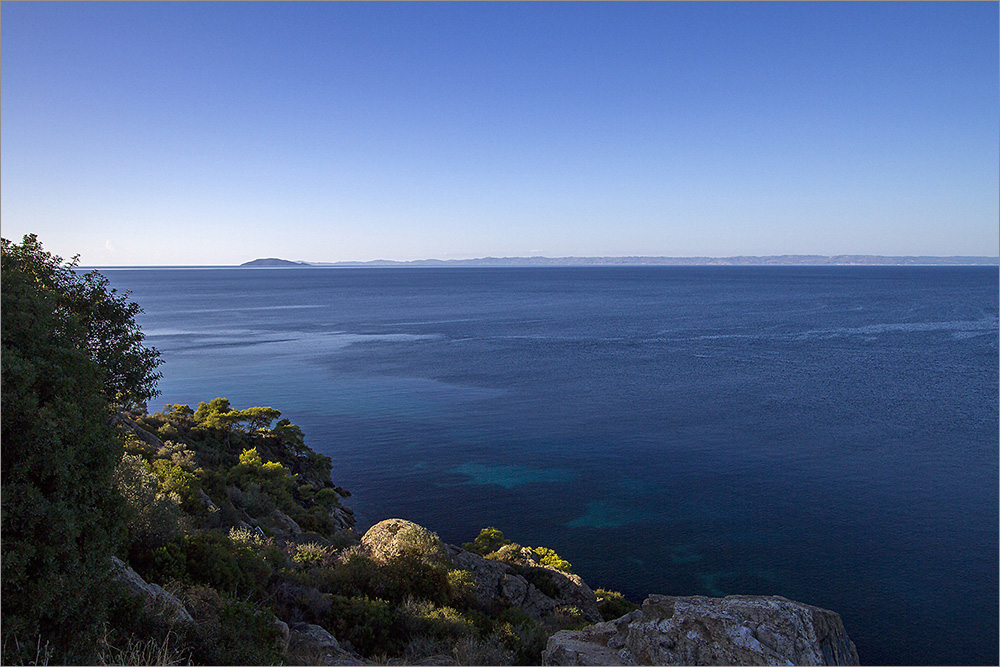 Abendlicher Blick aufs Meer