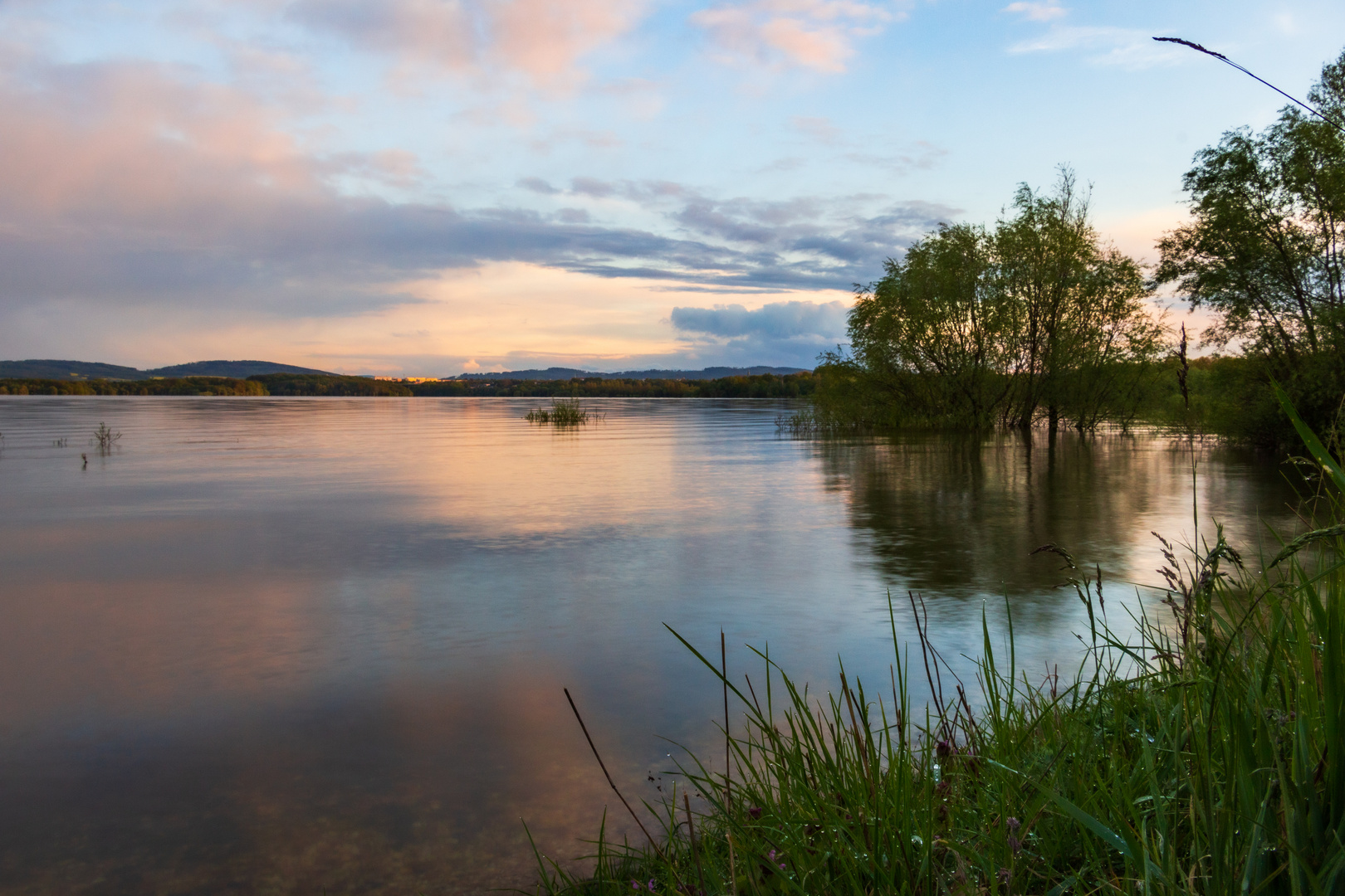 Abendlicher Blick im See