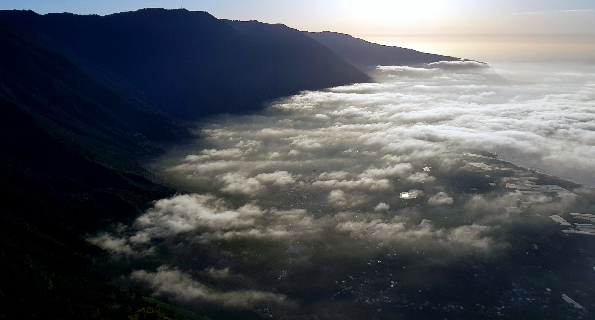 Abendlicher Blick ins El Golfo Tal