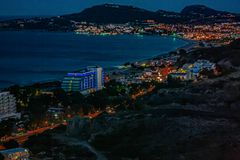 Abendlicher Blick nach Faliraki (Rhodos)