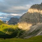 Abendlicher Blick über das Hohljoch zur Lamsenspitze