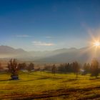 Abendlicher Blick über das Murnauer Moos