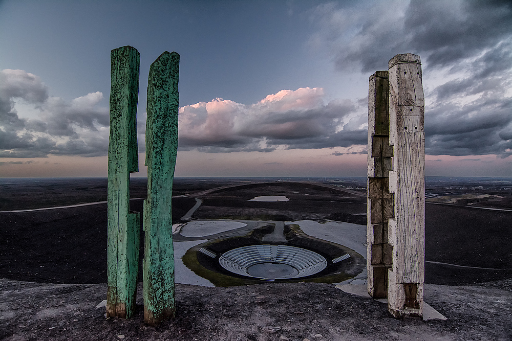 abendlicher Blick über die Halde