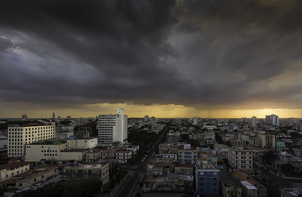 Abendlicher Blick über Habana