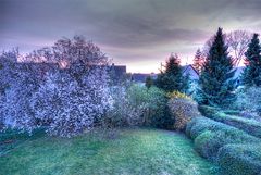 abendlicher Blick vom Balkon, Versuch ZWEI